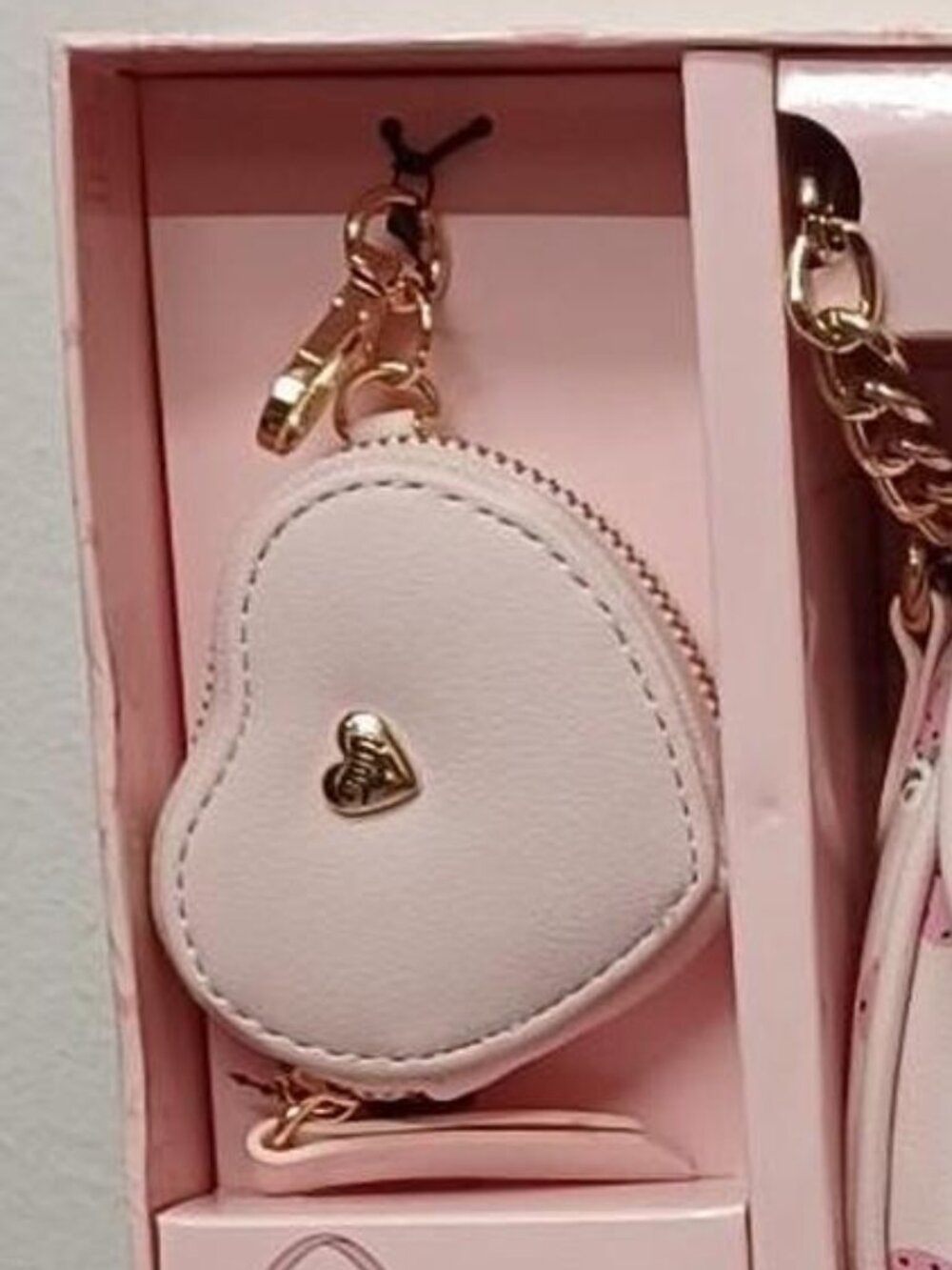 Juicy Couture Strawberry Mini Shoulder Bag Set w/ Heart Coin Purse - Picture 2 of 3